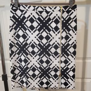 Talbots geo print skirt